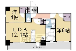 ピーノ京都西大路【609号室】の間取り
