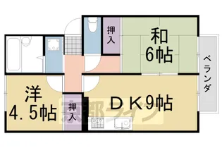 MIMOSA GARDEN COURT 壱番館【202号室】の間取り