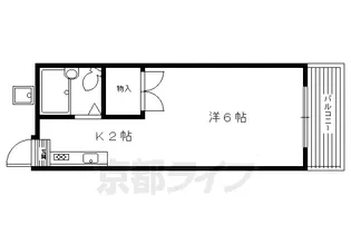 シティハイツ近衛【105号室】の間取り