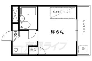 ロイヤルハウス高野【106号室】の間取り