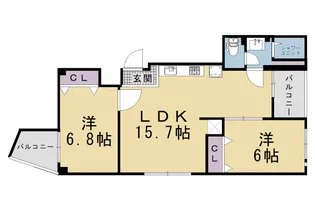 グランタック東山二条【5階】の間取り