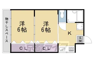 プルミエール東山二条【101号室】の間取り
