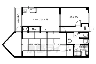 ハイツ渡辺【101号室】の間取り