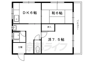 コーポラス吉田【31号室】の間取り