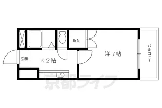 グランロード【205号室】の間取り