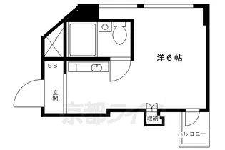 コスモハイツ里ノ内【303号室】の間取り