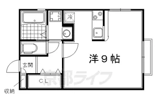 リビエール高野【102号室】の間取り