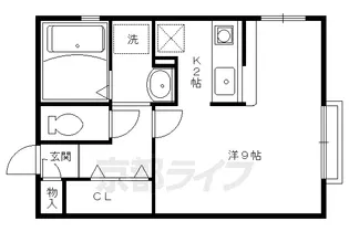 リビエール高野【203号室】の間取り