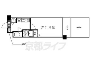 プレサンス京大南【1階】の間取り