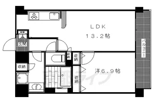 プレサンス京大南【5階】の間取り