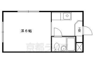 アクティ修学院【305号室】の間取り