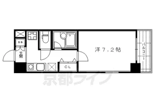 CQレジデンス京都東山三条【301号室】の間取り
