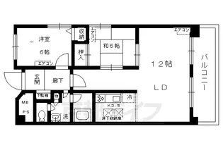 レジデンス古橋【4E号室】の間取り