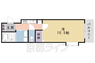 メゾンレイシー【2-F号室】の間取り
