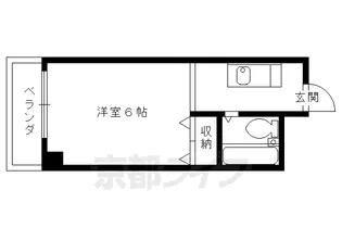 メゾンユニソール【201号室】の間取り