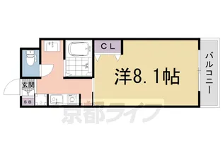 1Kの間取り画像