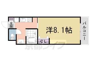 1Kの間取り画像