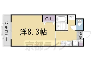 NUテラス京大前【209号室】の間取り