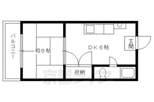 銀閣寺ハイツ【401号室】の間取り