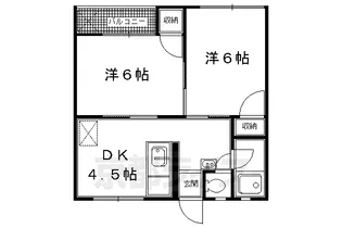 加藤マンション【F号室】の間取り