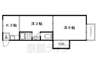 牧マンション【33号室】の間取り