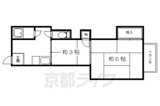牧マンション【32号室】の間取り