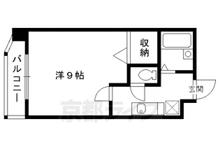 トラスト茶山【201号室】の間取り