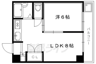 コーポ大鷺【209号室】の間取り