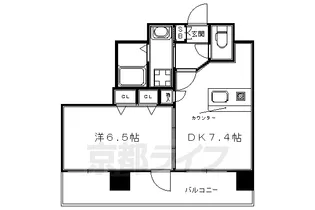 プレサンス京都三条大橋鴨川苑【3階】の間取り