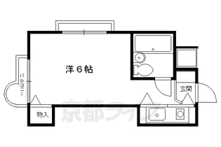 百花荘うえた【2階】の間取り