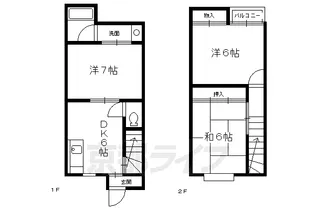 京都府京都市左京区一乗寺堂ノ前町【一戸建】の間取り