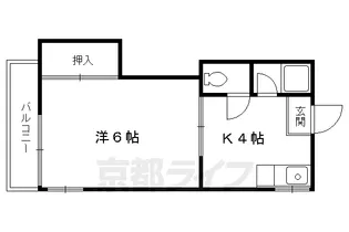 宝ハイツ【201号室】の間取り