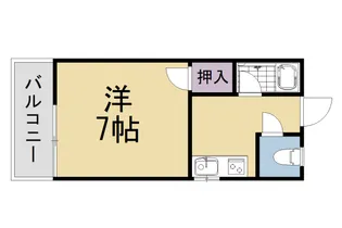 宝ハイツ【101号室】の間取り