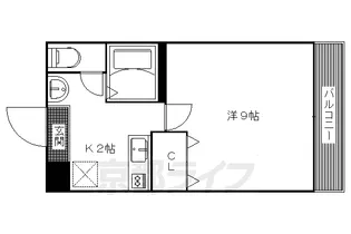 CASA DE MANISES【203号室】の間取り