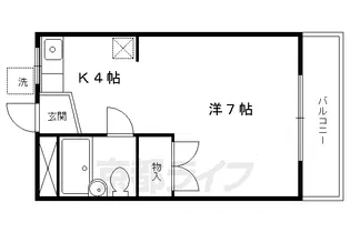 スチューデントハイツ谷川【103号室】の間取り