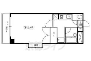 メゾン四郎兵衛【201号室】の間取り