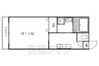 Stable上玄京【1B号室】の間取り