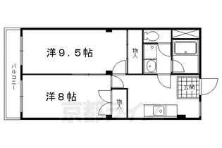 シュタインハウス【201号室】の間取り