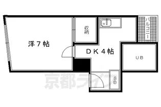 ハイツ京Ⅱ【207号室】の間取り