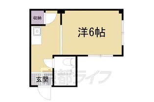 プチシャトー鴨川【4C号室】の間取り