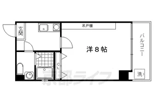 BAUHAUS北白川【203号室】の間取り