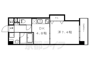 フロリアール一乗寺【2階】の間取り