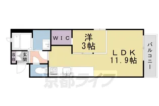 シャーメゾン葵【207号室】の間取り
