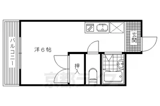 1Kの間取り画像