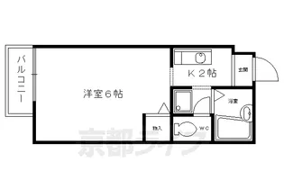 ビオレット【102号室】の間取り