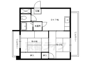 第二谷口マンション【303号室】の間取り