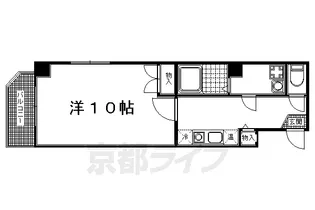 habicera京都下鴨【303号室】の間取り