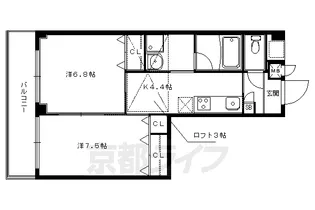 ウィステリア壱番館【302号室】の間取り