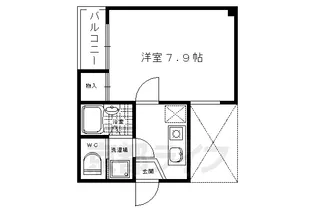 仁王門マンション【1階】の間取り