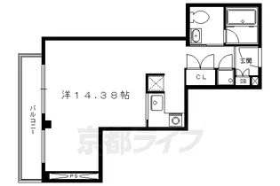 リバーサイド松家【301号室】の間取り